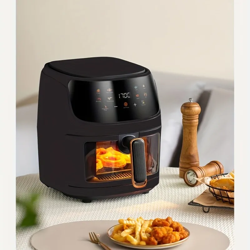 6L Large Capacity Colorful Touch Screen Air Fryer - Multi-Functional, Adjustable Time and Temperature, Convenient for Healthy Home Cooking, Space-Saving Design, Easy to Clean, and Energy Efficient - 图片 6