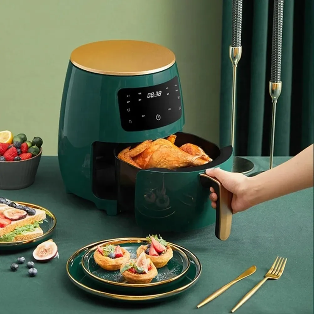 4.5L Large Capacity Air Fryer Plus - Fully Automatic Multi-Functional Touch Screen French Fries Machine with Easy Cooking Presets, Healthy Oil-Free Cooking, and Space-Saving Design for Home Kitchen - 图片 2